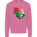 Curled Belarus Flag Belarusian Day Football Mens Sweatshirt Jumper Azalea