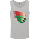 Curled Belarus Flag Belarusian Day Football Mens Vest Tank Top Sports Grey
