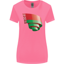 Curled Belarus Flag Belarusian Day Football Womens Wider Cut T-Shirt Azalea
