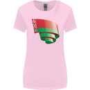 Curled Belarus Flag Belarusian Day Football Womens Wider Cut T-Shirt Light Pink