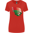 Curled Belarus Flag Belarusian Day Football Womens Wider Cut T-Shirt Red