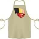 Curled Belgium Flag Belgian Day Football Cotton Apron 100% Organic Khaki