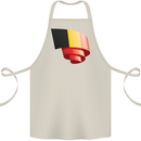 Curled Belgium Flag Belgian Day Football Cotton Apron 100% Organic Natural