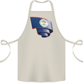 Curled Belize Flag Belizean Day Football Cotton Apron 100% Organic Natural