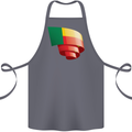 Curled Benin Flag Beninese Day Football Cotton Apron 100% Organic Steel
