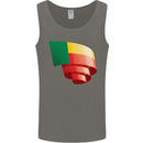 Curled Benin Flag Beninese Day Football Mens Vest Tank Top Charcoal
