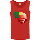 Curled Benin Flag Beninese Day Football Mens Vest Tank Top Red