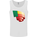 Curled Benin Flag Beninese Day Football Mens Vest Tank Top White