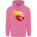 Curled Bhutan Flag Bhutanese Day Football Childrens Kids Hoodie Azalea