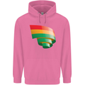 Curled Bolivia Flag Bolivian Day Football Childrens Kids Hoodie Azalea