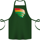 Curled Bolivia Flag Bolivian Day Football Cotton Apron 100% Organic Forest Green