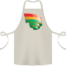 Curled Bolivia Flag Bolivian Day Football Cotton Apron 100% Organic Natural