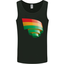 Curled Bolivia Flag Bolivian Day Football Mens Vest Tank Top Black