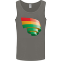 Curled Bolivia Flag Bolivian Day Football Mens Vest Tank Top Charcoal