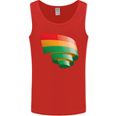 Curled Bolivia Flag Bolivian Day Football Mens Vest Tank Top Red