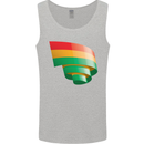 Curled Bolivia Flag Bolivian Day Football Mens Vest Tank Top Sports Grey