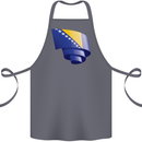 Curled Bosnia and Herzegovina Flag Day Football Cotton Apron 100% Organic Steel
