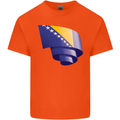 Curled Bosnia and Herzegovina Flag Day Football Mens Cotton T-Shirt Tee Top Orange