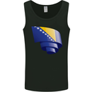 Curled Bosnia and Herzegovina Flag Day Football Mens Vest Tank Top Black