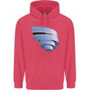 Curled Botswana Flag Batswana Day Football Childrens Kids Hoodie Heliconia