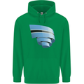 Curled Botswana Flag Batswana Day Football Childrens Kids Hoodie Irish Green