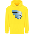 Curled Botswana Flag Batswana Day Football Childrens Kids Hoodie Yellow