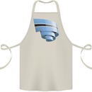 Curled Botswana Flag Batswana Day Football Cotton Apron 100% Organic Natural