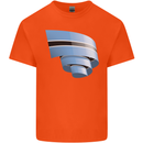 Curled Botswana Flag Batswana Day Football Kids T-Shirt Childrens Orange