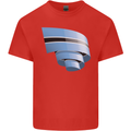 Curled Botswana Flag Batswana Day Football Kids T-Shirt Childrens Red