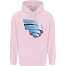 Curled Botswana Flag Batswana Day Football Mens 80% Cotton Hoodie Light Pink