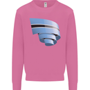 Curled Botswana Flag Batswana Day Football Mens Sweatshirt Jumper Azalea