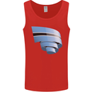 Curled Botswana Flag Batswana Day Football Mens Vest Tank Top Red