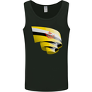 Curled Brunei Flag Bruneian Day Football Mens Vest Tank Top Black