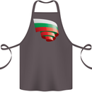 Curled Bulgaria Flag Bulgarian Day Football Cotton Apron 100% Organic Dark Grey