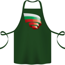 Curled Bulgaria Flag Bulgarian Day Football Cotton Apron 100% Organic Forest Green