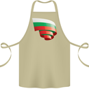 Curled Bulgaria Flag Bulgarian Day Football Cotton Apron 100% Organic Khaki