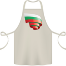 Curled Bulgaria Flag Bulgarian Day Football Cotton Apron 100% Organic Natural