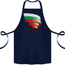 Curled Bulgaria Flag Bulgarian Day Football Cotton Apron 100% Organic Navy Blue