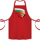 Curled Bulgaria Flag Bulgarian Day Football Cotton Apron 100% Organic Red