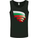 Curled Bulgaria Flag Bulgarian Day Football Mens Vest Tank Top Black