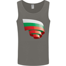 Curled Bulgaria Flag Bulgarian Day Football Mens Vest Tank Top Charcoal