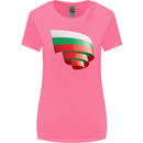 Curled Bulgaria Flag Bulgarian Day Football Womens Wider Cut T-Shirt Azalea