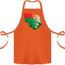 Curled Burkina Faso Flag Day Football Cotton Apron 100% Organic Orange