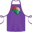 Curled Burkina Faso Flag Day Football Cotton Apron 100% Organic Purple