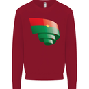 Curled Burkina Faso Flag Day Football Kids Sweatshirt Jumper Red