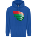 Curled Burkina Faso Flag Day Football Mens 80% Cotton Hoodie Royal Blue