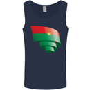 Curled Burkina Faso Flag Day Football Mens Vest Tank Top Navy Blue