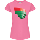 Curled Burkina Faso Flag Day Football Womens Petite Cut T-Shirt Azalea