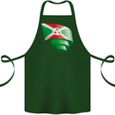 Curled Burundi Flag Burundians Day Football Cotton Apron 100% Organic Forest Green