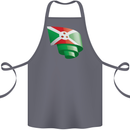 Curled Burundi Flag Burundians Day Football Cotton Apron 100% Organic Steel